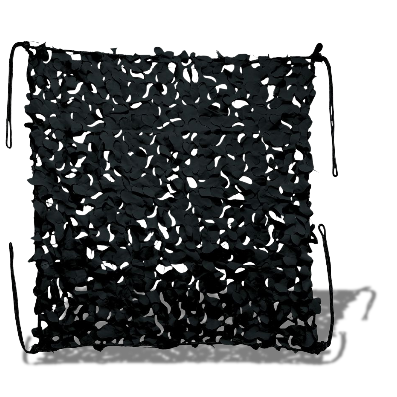 Filet de camouflage renforcé noir