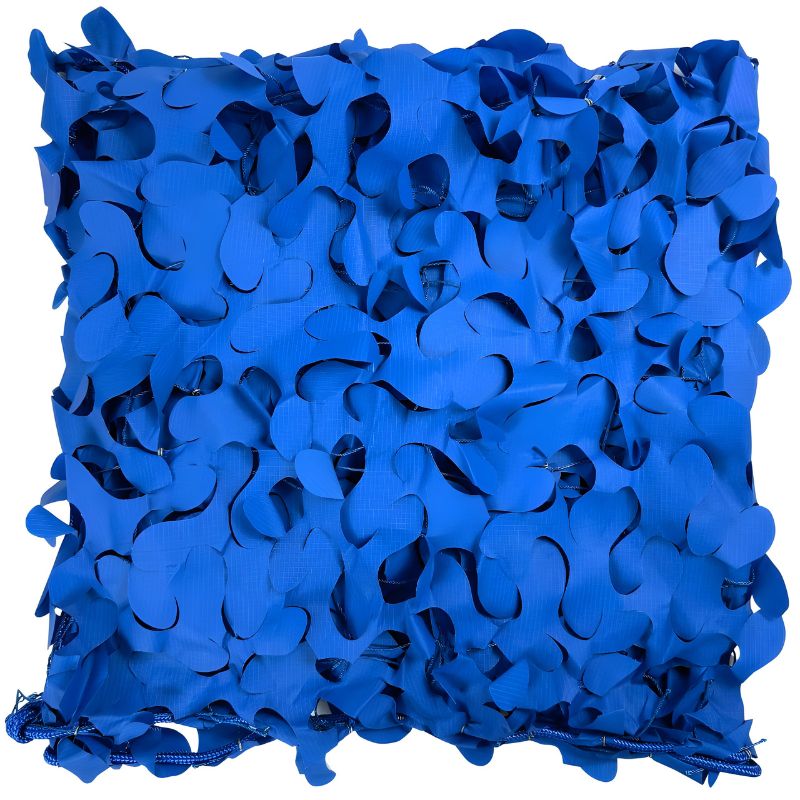 Filet de camouflage bleu plié