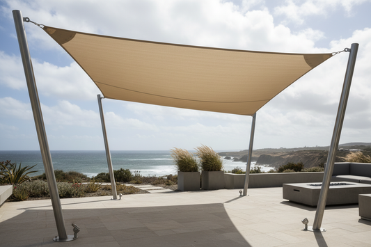 Voile d’ombrage et vent fort