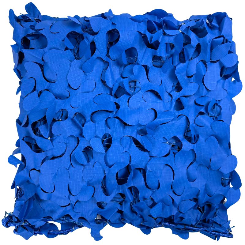 Filet de camouflage triangulaire bleu