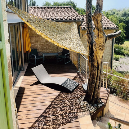 Filet de camouflage triangulaire sable