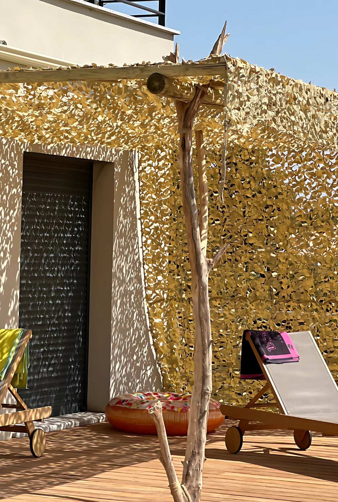 Voile d'ombrage camouflage