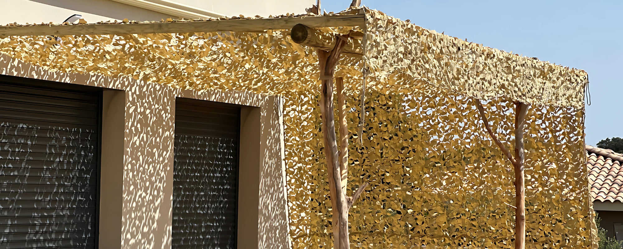Voile d'ombrage camouflage