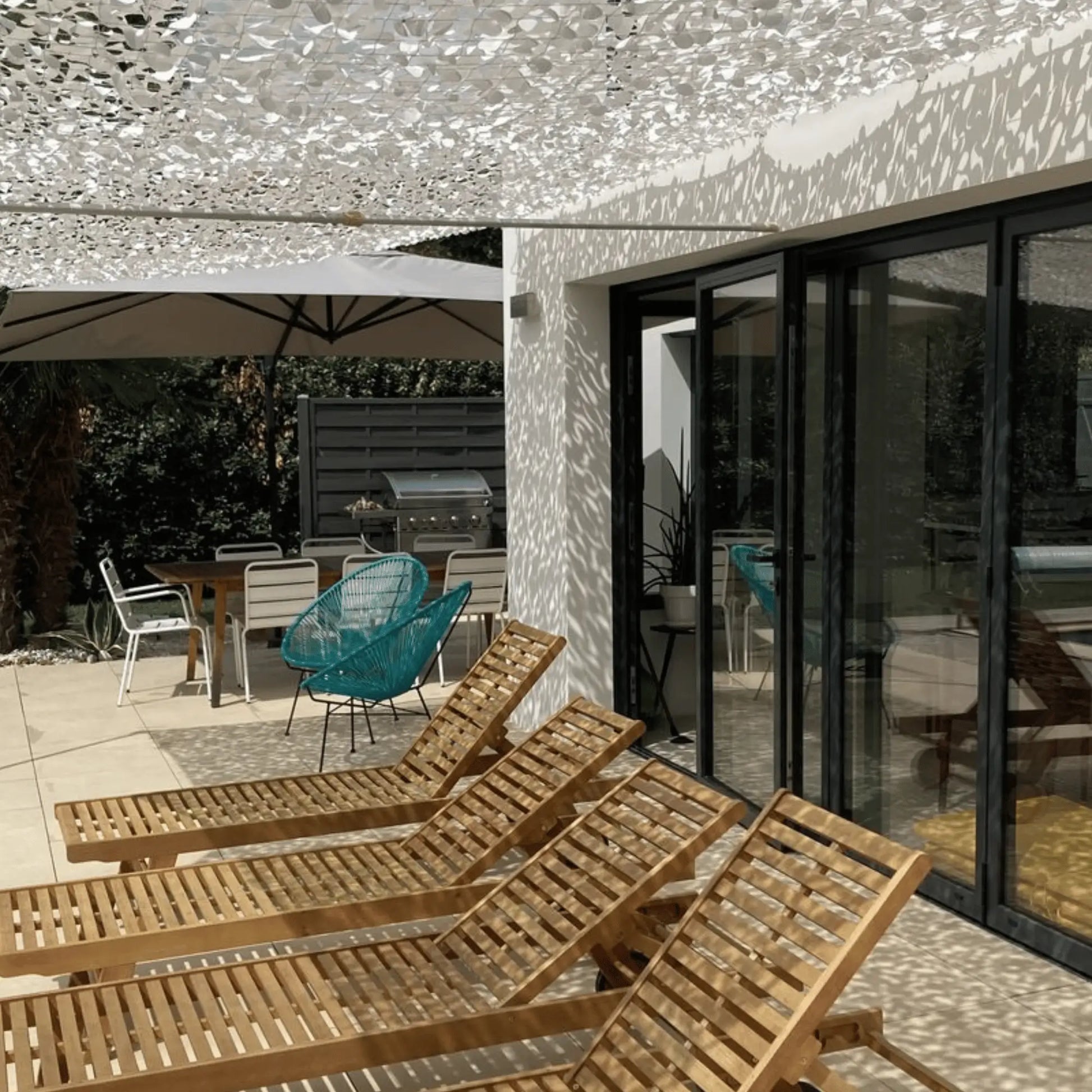 Filet de camouflage renforcé blanc

