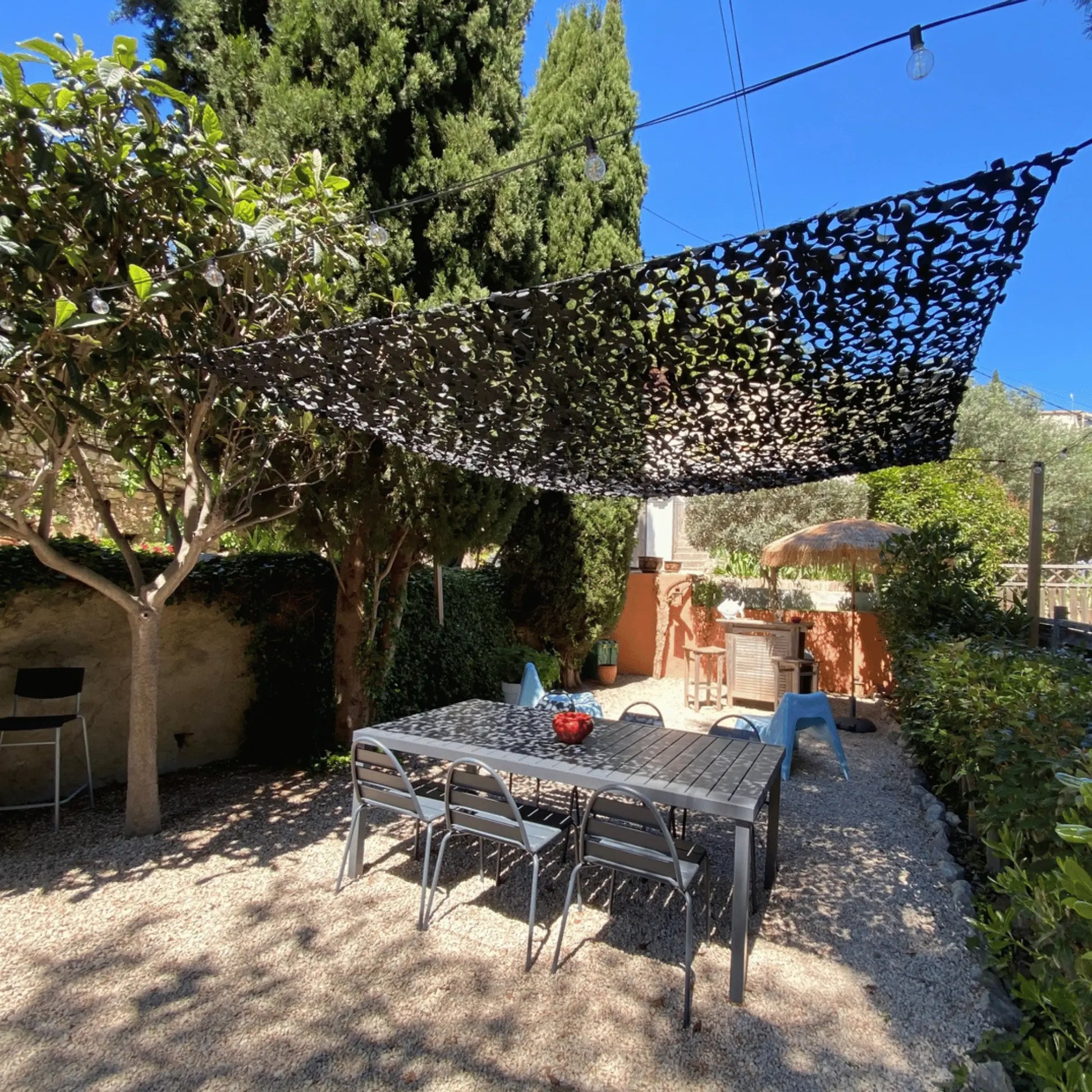 Filet de camouflage renforcé noir
