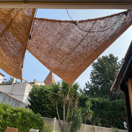 Voile d'ombrage triangulaire coco